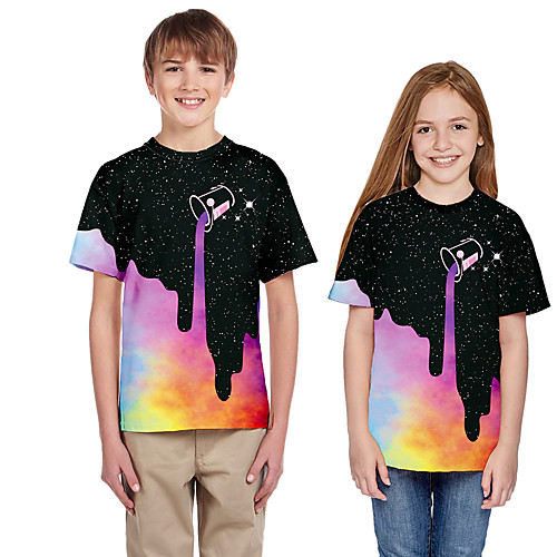 

Inspired by Galaxy Cosplay Costume T-shirt Pure Cotton Print T-shirt For Boys'