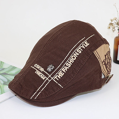 

Unisex Party Basic Canvas Sun Hat-Leopard All Seasons Black Wine Navy Blue