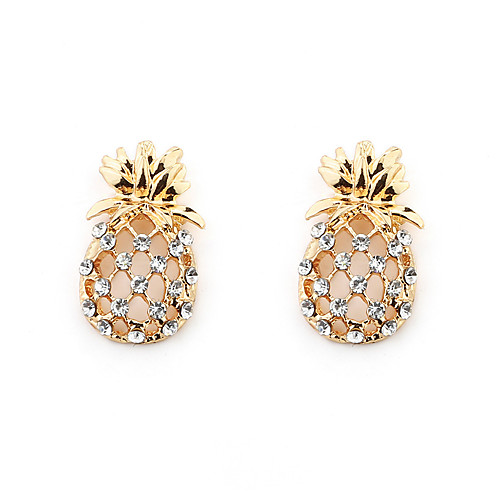 

Women's Stud Earrings Cute Imitation Diamond Earrings Jewelry Gold / Silver For