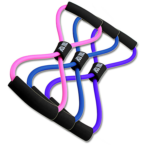 

Exercise Resistance Bands Figure 8 Exercise Cord Rubber Bands 1 pcs Sports TPE Yoga Pilates Exercise & Fitness Adjustable Durable Full Body Strength For Men Women