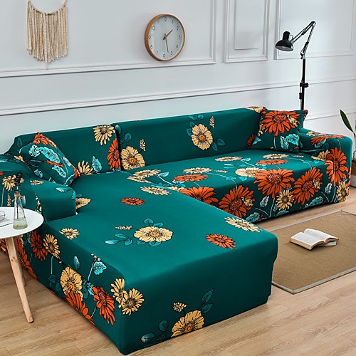

Sofa Cover Stretch Cheap Slipcovers Soft Durable Couch Cover 1 Piece Spandex Jacquard Fabric Washable Furniture Protector Armchair Loveseat L-shape