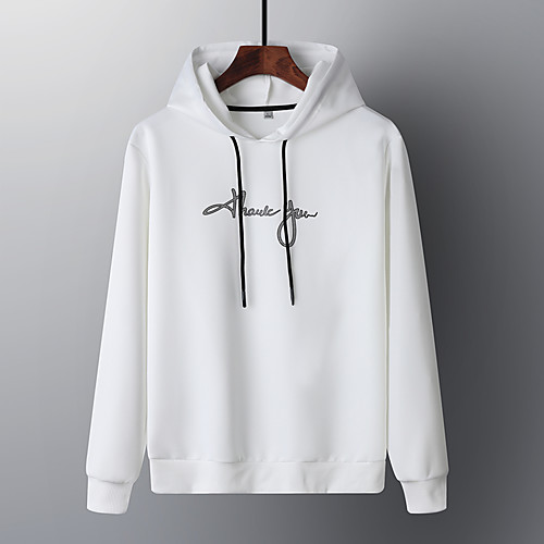 

Men's Hoodie Solid Colored / Letter Hooded Casual White Black US32 / UK32 / EU40 US34 / UK34 / EU42 US36 / UK36 / EU44 US38 / UK38 / EU46 US40 / UK40 / EU48 US42 / UK42 / EU50 / Skinny