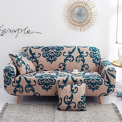 

Luxury Royal Print Dustproof All-powerful Slipcovers Stretch Sofa Cover Super Soft Fabric Couch Cover with One Free Pillow Case