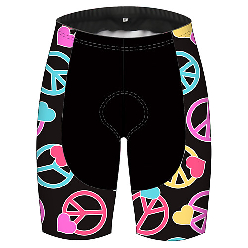 

21Grams Women's Cycling Shorts Spandex Polyester Bike Shorts Padded Shorts / Chamois Pants Breathable 3D Pad Quick Dry Sports Heart Black / Pink Mountain Bike MTB Road Bike Cycling Clothing Apparel