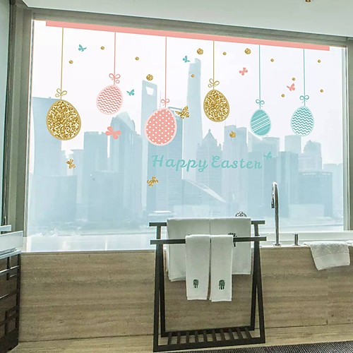 

Happy Eastern Wall Stickers Plane Wall Stickers Decorative Wall Stickers PVC Home Decoration Wall Decal Wall / Window Decoration 1pc