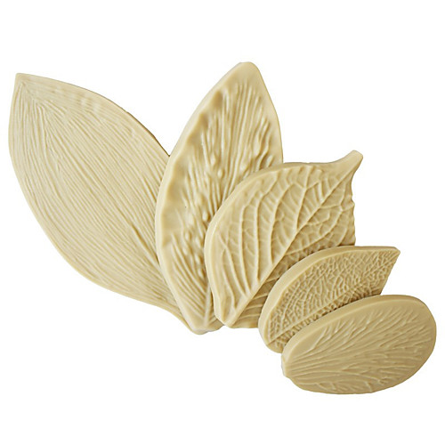 

DIY Fondant Cake Leaf Silicone Mold 5 Piece Set