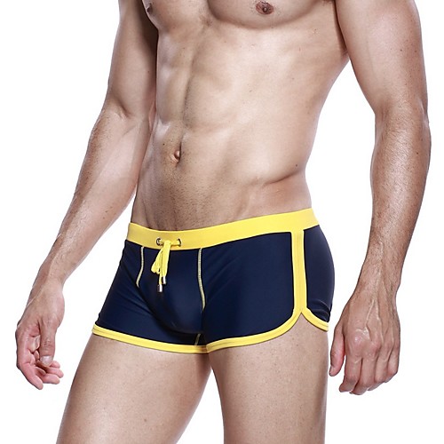 

Men's Bottoms Swimwear Swimsuit - Color Block S M L Light Blue Black Blue Dark Gray