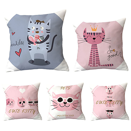 

Set of 5 Throw Pillow Simple Classic 4545 cm Cushion Vintage Circle Cover Sofa Home Decor Throw Pillow Case