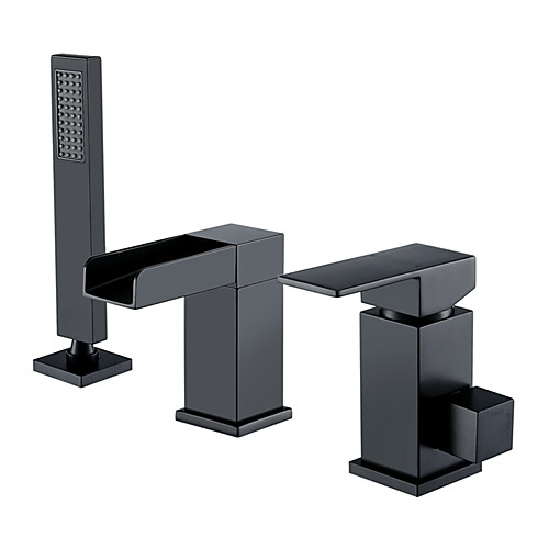 

Bathtub Faucet - New Model of Waterfall Faucet Black Bathtub and Shower Mixer Tap