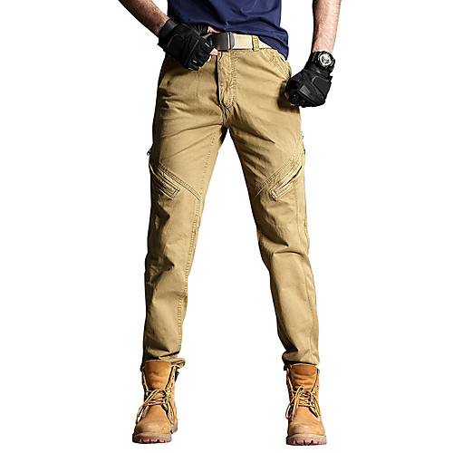 

Men's Hiking Pants Trousers Hiking Cargo Pants Solid Color Winter Outdoor Breathable Soft Comfortable Wear Resistance Pants / Trousers Bottoms Dark Grey Army Green Grey Khaki Camping / Hiking