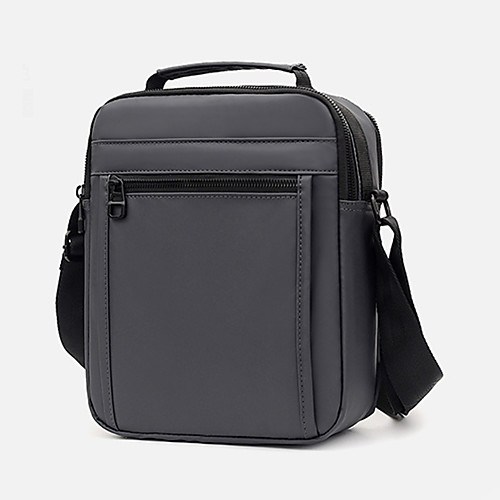 

Men's Zipper Polyester Top Handle Bag Solid Color Black / Blue / Gray