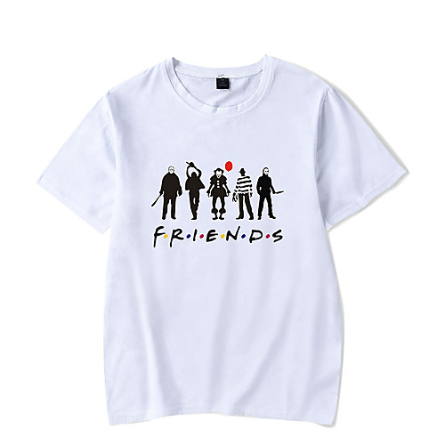 

Inspired by Joker Pennywise Cosplay Costume T-shirt Cotton Fibre Print T-shirt For Women's / Men's