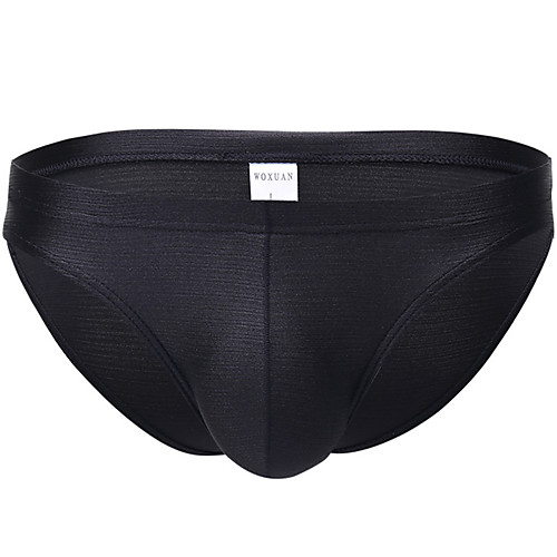 

Men's Basic Briefs Underwear - Normal Low Waist Black Light Blue White S M L