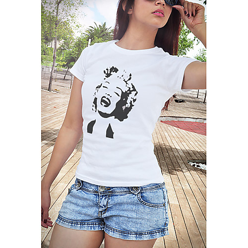 

Inspired by Funny Slogan Audrey Hepburn Marilyn Monroe Cosplay Costume T-shirt Polyster Print Printing T-shirt For Women's