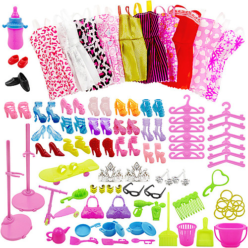 

Doll accessories Doll Clothes Doll Dress Simple Creative Kawaii Clothing Fabrics Children's All Toy Gift