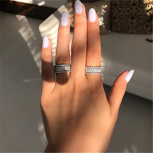 

Women's Ring 1pc Silver Alloy Daily Jewelry Cute