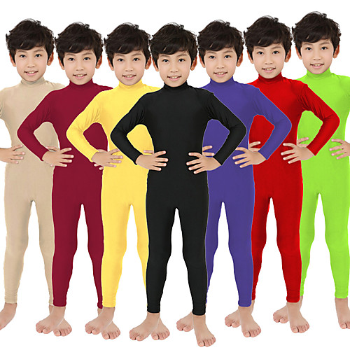 

Jumpsuit Kid's Kids Lycra Spandex Cosplay Costumes Solid Color Footless Tights N / A New Year / Zentai / Zentai / High Elasticity