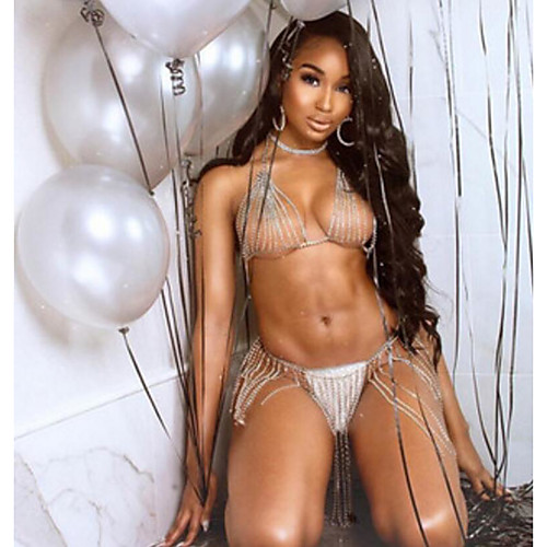 

Body Chain Waist Chain European Women's Body Jewelry For Party Evening Holiday Link / Chain Imitation Diamond Alloy Gold Silver 1 set / Arm-Chain