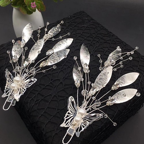 

Alloy Headdress with Faux Pearl 1 Piece Wedding Headpiece
