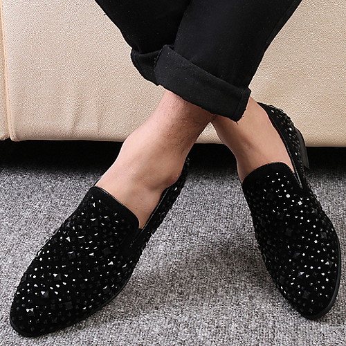 

Men's PU Spring & Summer Classic Loafers & Slip-Ons Black