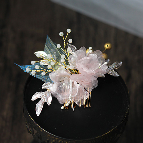 

Pastoral Style Beads / Alloy Hair Combs / Hair Accessory with Floral 1 pc Wedding / Party / Evening Headpiece