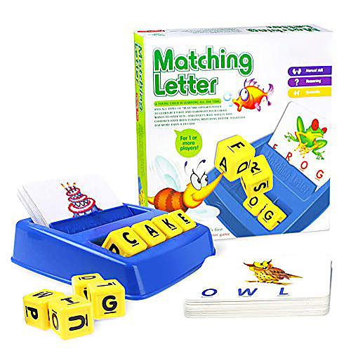 

Matching Letter Game Picture Word Matching Game Educational Learning Games Educational Toy Letter Spelling Letter Reading Game Improve Memory Plastics Kids Preschool Kindergarten 3 years