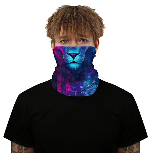 

Neck Gaiter Pollution Protection Quick Dry Ultraviolet Resistant Rainbow Balaclavas Bandana for Adults' Road Cycling Hiking Cycling