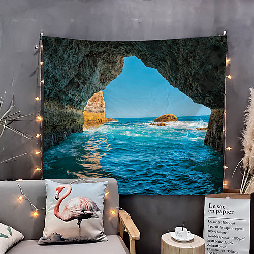 

Home Living Beach Tapestry Wall Hanging Tapestries Wall Blanket Wall Art Wall Decor Blue Sea Tapestry Wall Decor