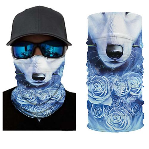 

Unisex Active / Basic Denim Rectangle Scarf / Balaclavas - Print