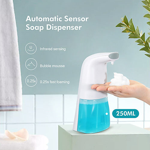 

250ML Automatic Foam Soap Dispenser Hand Sanitize Wash Intelligent Liquid Soap Dispenser Bathroom Sensor Induction Hand Washing