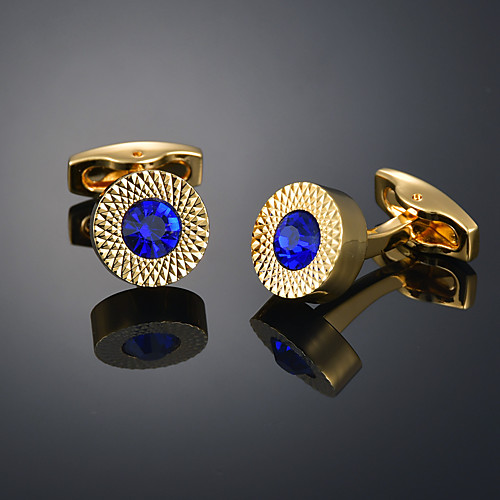 

Cufflinks Basic Donuts Sweet Brooch Jewelry Blue White For Date