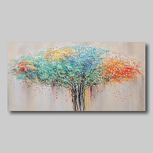 

Oil Painting Hand Painted Horizontal Abstract Abstract Landscape Comtemporary Modern Stretched Canvas