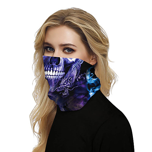

Women's Bandana Balaclava Neck Gaiter Neck Tube UV Resistant Quick Dry Lightweight Materials Cycling Polyester for Men's Women's Adults / Pollution Protection / Floral Botanical Sunscreen / High Breat