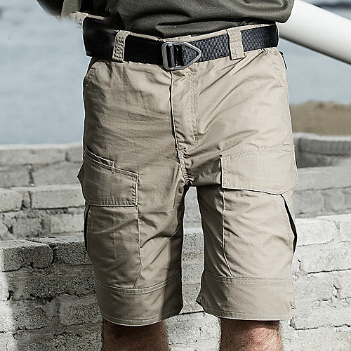 

Men's Hiking Shorts Hiking Cargo Shorts Solid Color Summer Outdoor 10 Standard Fit Waterproof Windproof Breathable Quick Dry Shorts Bottoms Jungle camouflage Black Camouflage Khaki Green Hunting