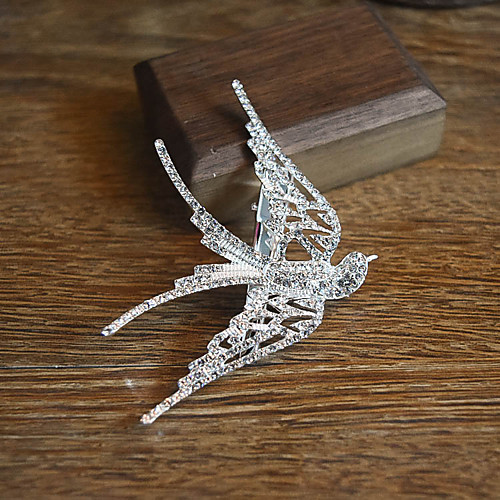 

Alloy Headpiece / Hair Clip with Rhinestone 1 Piece Birthday / Daily Wear Headpiece