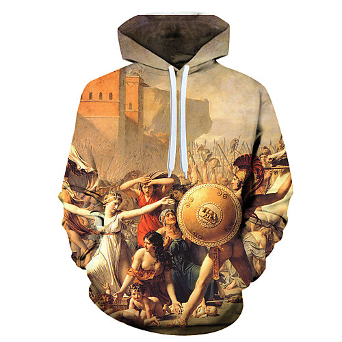 

Men's Hoodie 3D Cartoon Character 3D Print Casual Hoodies Sweatshirts Rainbow