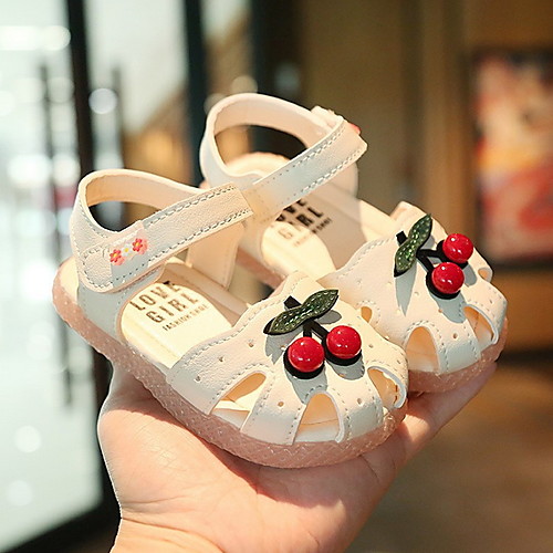 

Girls' Comfort Patent Leather Sandals Toddler(9m-4ys) Pink / Beige Spring