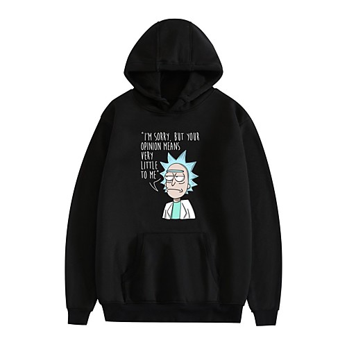 

Inspired by Rick and Morty Dali Cosplay Costume Hoodie Pure Cotton Print Printing Hoodie For Men's / Women's