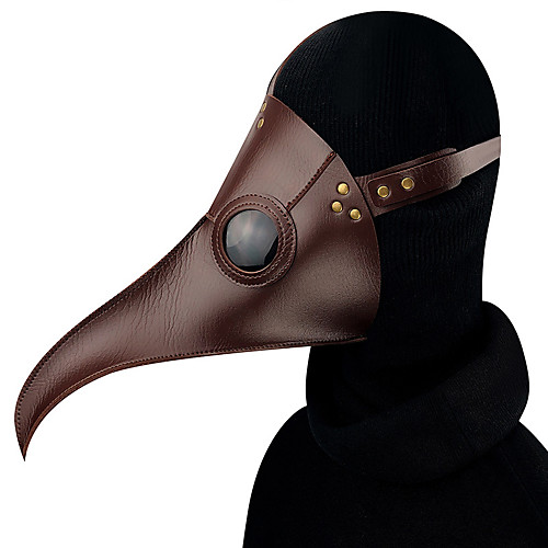 

Plague Doctor Retro Vintage Steampunk Mask Masquerade Men's Women's Costume Mask Brown Vintage Cosplay Party Halloween