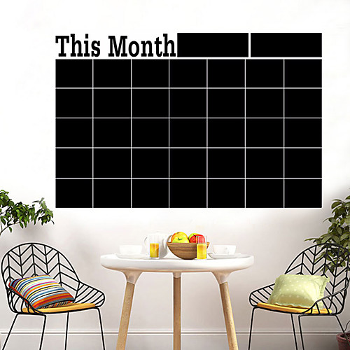 

Shapes Wall Stickers Blackboard Wall Stickers Decorative Wall Stickers, PVC Home Decoration Wall Decal Wall Decoration 1pc 5843cm