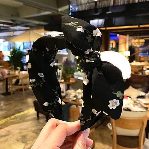 

Double Layer Cloth Hair Accessory with Flower 1 Piece Casual / Daily Wear Headpiece