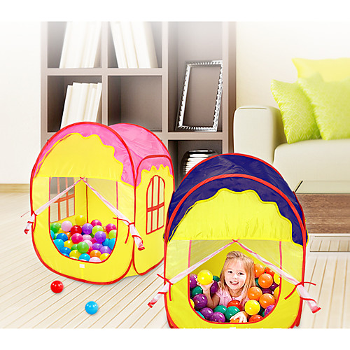 

Play Tent & Tunnel Ball Pool Playhouse Tent House Foldable Convenient Polyester Indoor Outdoor Spring Summer Fall Pop Up Indoor/Outdoor Playhouse for Boys and Girls / Kid's