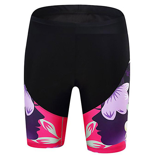 

21Grams Women's Cycling Shorts Bike Shorts Padded Shorts / Chamois Pants Breathable 3D Pad Quick Dry Sports Patchwork Floral Botanical Black / Red Mountain Bike MTB Road Bike Cycling Clothing Apparel