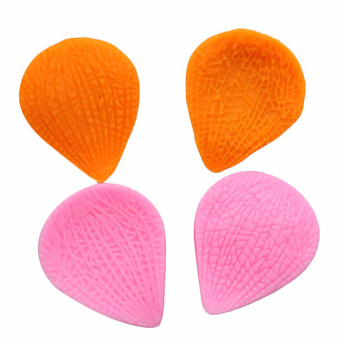 

2pcs Fondant Cake Mold Leaf Petal Liquid Silicone Baking DIY