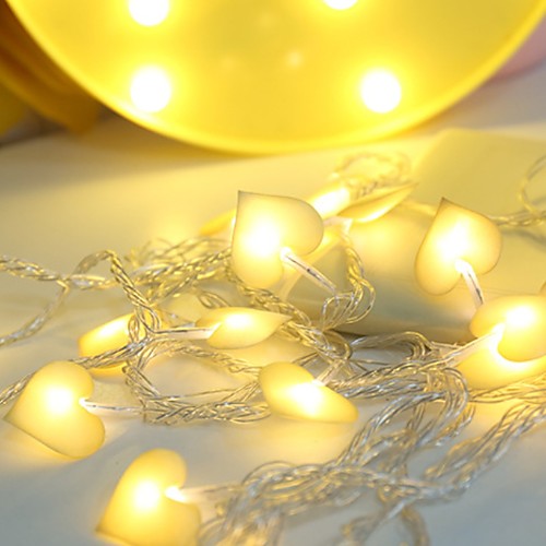 

1m String Lights 10 LEDs Warm White Party Decorative 5 V