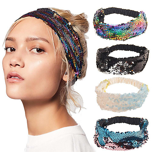 

Fabric Headbands Durag Sports Adjustable Bowknot For Holiday Street Sporty Headband Cream 1 Piece / Women's