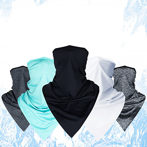 

Neck Gaiter Pollution Protection Quick Dry Ultraviolet Resistant Men's Active Triangle Scarf Bandana - Solid Colored
