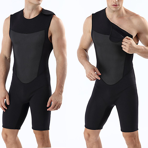 

MYLEDI Men's Sleeveless Wetsuit 2mm SCR Neoprene Diving Suit Windproof Anatomic Design Sleeveless Patchwork Autumn / Fall Spring Summer / Winter / Stretchy