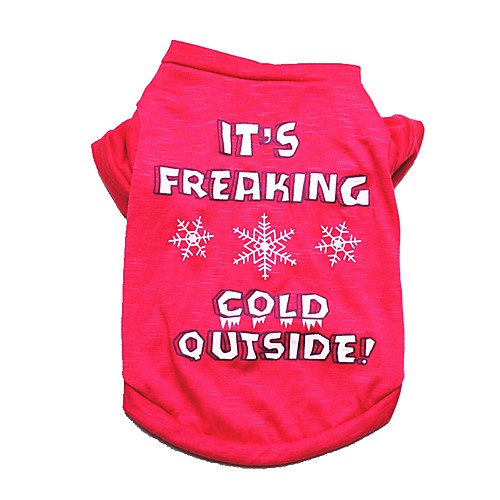 

Dog Shirt / T-Shirt Puppy Clothes Letter & Number Dog Clothes Puppy Clothes Dog Outfits Red / White Black Purple Costume for Girl and Boy Dog Cotton XS S M