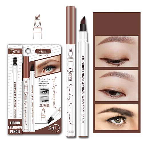 

Microblading Eyebrow Tattoo Pencil Waterproof Fork Tip Eyebrow Pen Liquid Eye Brow Enhancer Dye Tint Pen